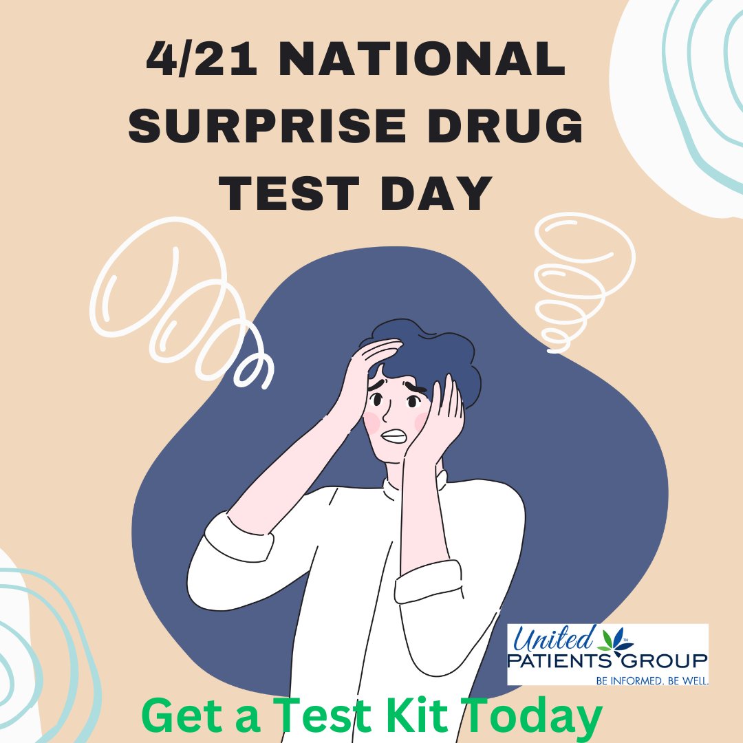 upatientsgroup's tweet photo. 4/21 National Surprise Drug Test Day!
Need to pass? Get a Test Kit Today.
https://t.co/8sHydQn5uY
#passyourtest @420magazine #420 #421 #THC #work #urinetest #drugtestkit #thedayafter @eazedelivery https://t.co/aOfSzl8nRH