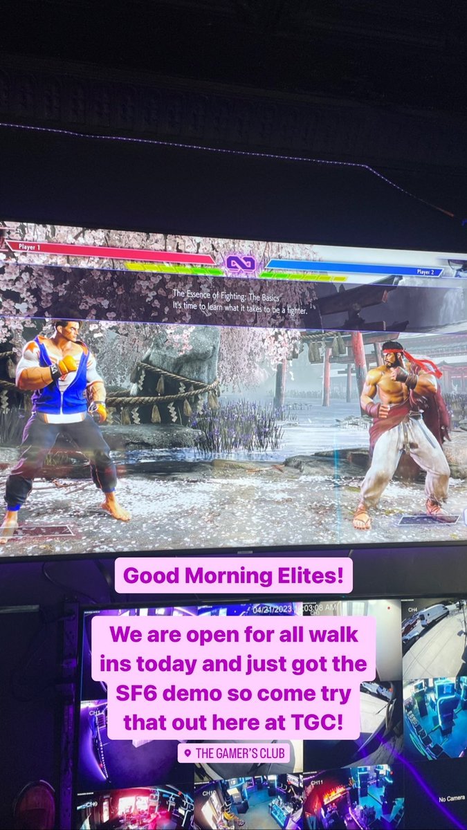 TheGamersClubNY's tweet photo. ‼️ATTENTION ELITES‼️
Come down, challenge a friend or our Gametender today in the new exciting Demo of @StreetFighter
Test your skills in preparation for the release this June!

🎮🕹👊🏼

#thegamersclub #onlyfortheelite #beelite #StreetFighter6 #StreetFighter6Demo #trybeforeyoubuy https://t.co/vebgWmVNWh
