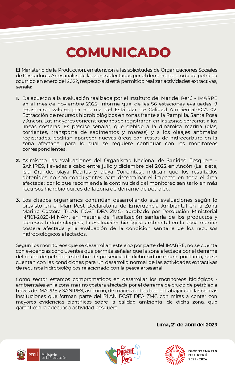 MINPRODUCCION's tweet photo. #ProduceInforma (1/2) https://t.co/A2b7smR3Z1