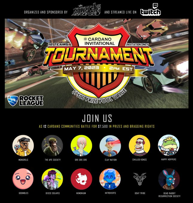 YoungADA15's tweet photo. Rocket League tournament coming up and I'm looking for 2-4 skilled players to join the Ore Mob team and help us dominate the competition! If you're a Rocket League pro and hold an Ore Mob #NFT, DM me, and let's make it happen 🚀⚽
#ADA #CNFT ⭕️✨ https://t.co/XUzvO5t8tk