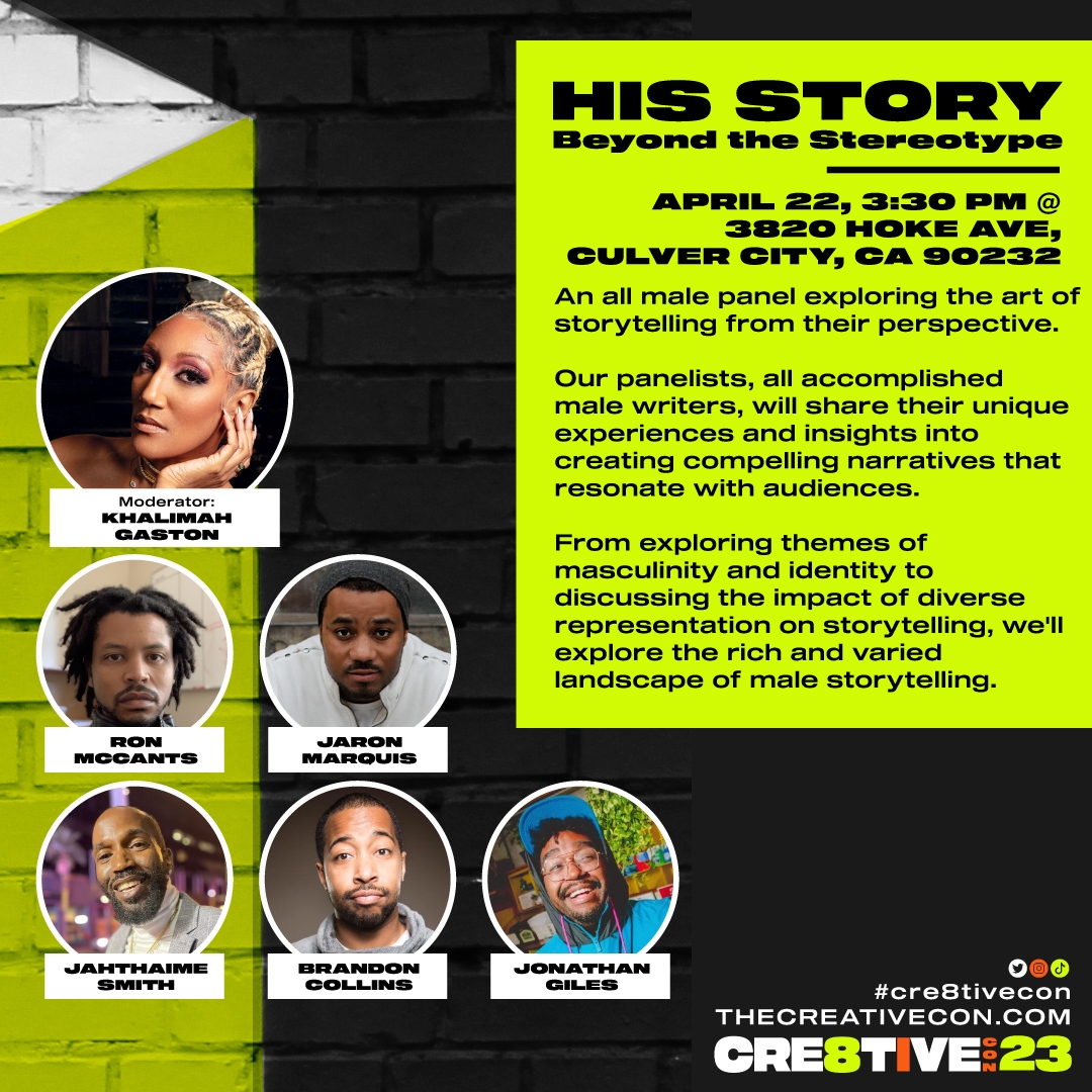 BlackTVFilmOrg's tweet photo. TOMORROW Saturday, April 22nd, catch BTFC Board Member and screenwriter Ron McCants @ronwillmakeit for #Cre8tiveConLA @blackwritersweekend
🔗RSVP https://t.co/2W2ZZJHVNS
#MakeYourWork #LAEvents #BlackExcellence #BlackWriters #BlackScreenwriters #BlackTVWriters https://t.co/lyvHg2upS3
