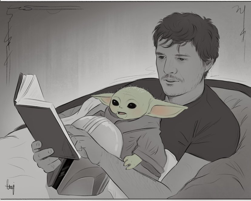 Bedtime adventures with the best dad in the galaxy 🌌💤

#TheMandalorian #DinDjarin #Grogu #StarWars #fanart
