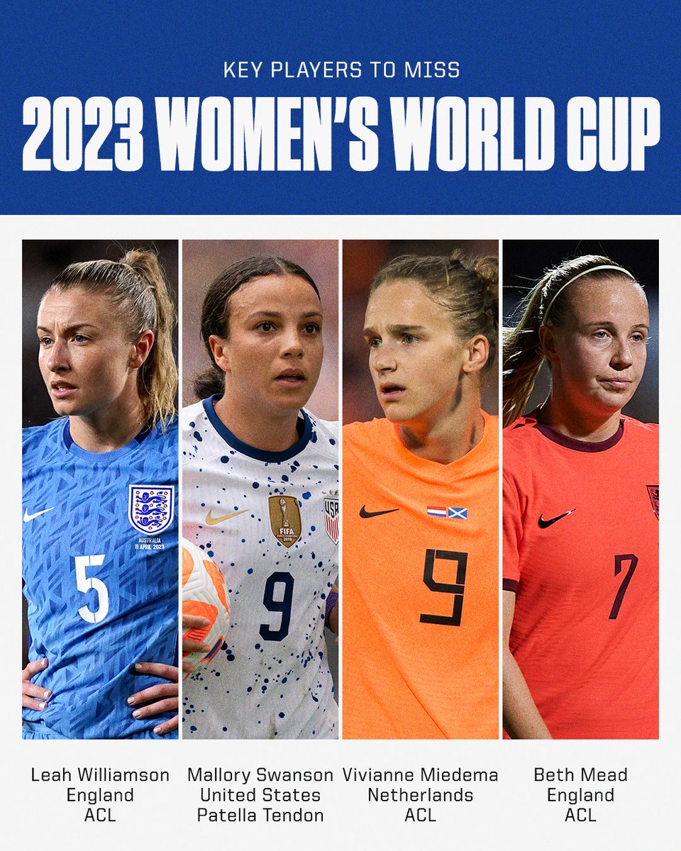 espnW's tweet photo. The Women's World Cup won't be the same without them 😢 https://t.co/8XLJnWPEfK