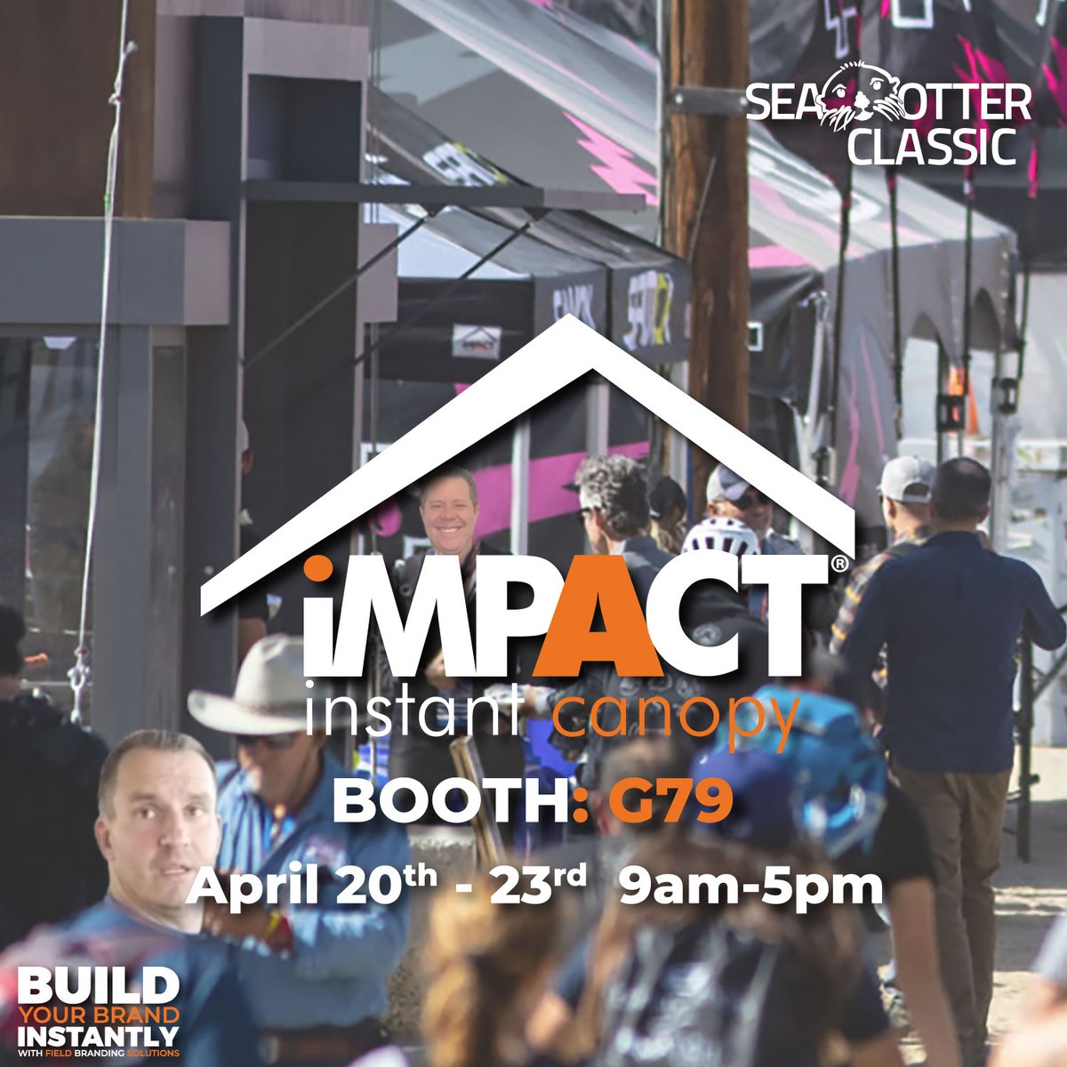 ImpactCanopy's tweet image. Say Hi!!!  We will be at Sea Otter Classic at Booth: G79 from 9am-5pm
Check out our amazing products and meet some of the team.
#events #eventbranding #boothsetup