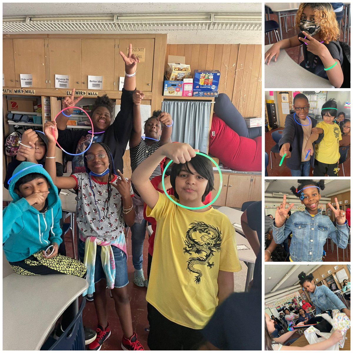 Surprise glow party this afternoon after crushing our ELA state test! I couldn’t be prouder of our 5th grade Keane Dragons with their hard work they showed us this week! @5thGradeSpecial #schenectadyrising <a href="/KeaneElementary/">KEANE ELEMENTARY</a> ♥️💙