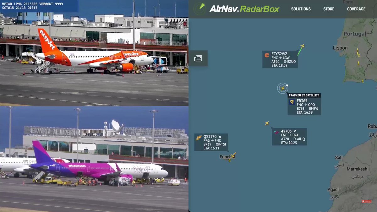 AirNavRadar's tweet photo. Watch it live: https://t.co/Iqd0icQCvy✈️🌍🎥

Live map: 
https://t.co/qDpqmUrIOV🔗

#Madeira #Funchal #MadeiraIsland #LPMA https://t.co/6wXPeefyCM