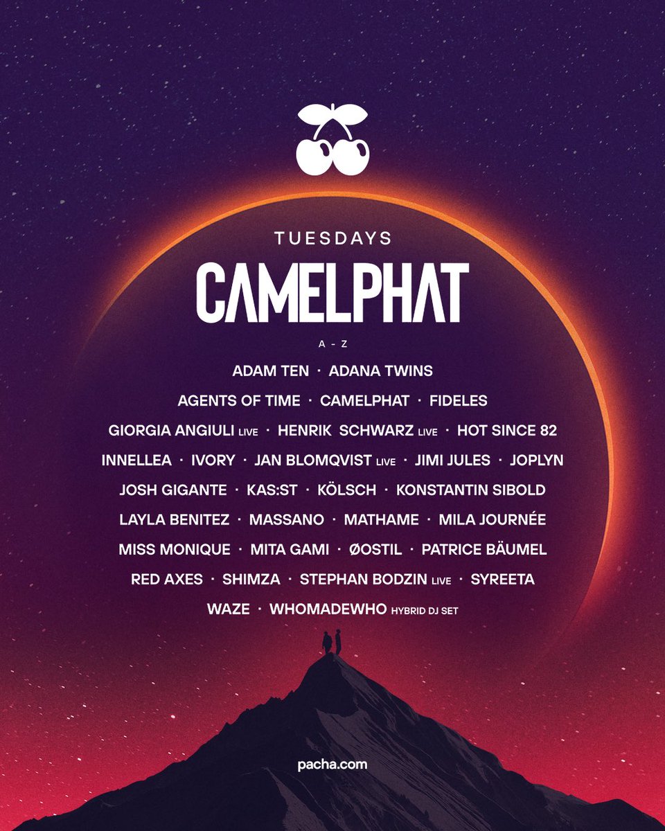 CamelPhat's tweet image. Pacha Tuesdays 🍒💃🏽
