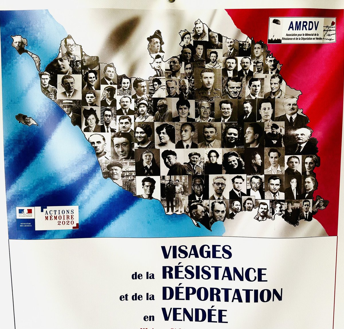 Lucbouard's tweet photo. Venez voir l’exposition «Visages de la Résistance et de la Déportation en #Vendée ». Hommage aux Français libres, avec les compagnons de la Libération, avec tous les volontaires à qui nous devons l’honneur et le destin de notre pays. Jusqu’au 20 mai au #CYEL https://t.co/vgMXOWHg2T