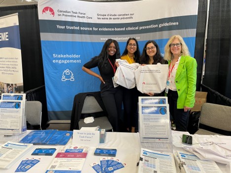 cantaskforce's tweet image. Day 2 of the @SRPCanada Rural and Remote Conference is underway in Niagara Falls! 

It’s great to meet physicians, residents and medical students from across Canada, like @Shima_Afhami from @UCalgaryMed. Pick up clinical practice guideline tools at our booth #SRPC2023 

@FallsCC