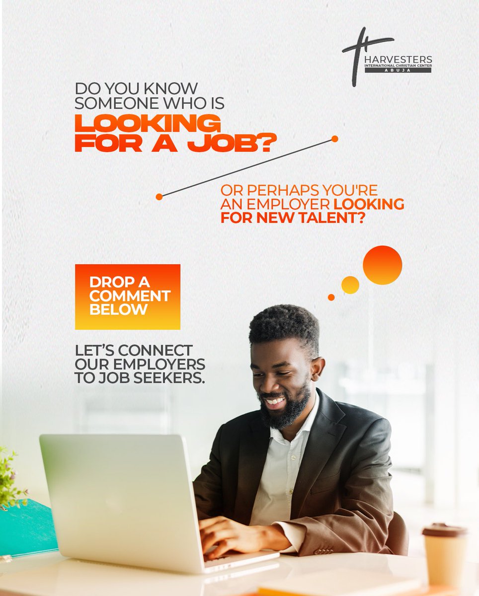 Harvestersabj's tweet photo. On this week’s #randomactsofkindness challenge, we are connecting Employers to Job seekers!!!🥳🥳🥳
So if you know anyone who falls into any of these categories, tag them in the comment section.
Be a blessing to someone today😇
#30daysofgenerosity #harvestersabuja #churchlife https://t.co/lr2uUW1yAZ
