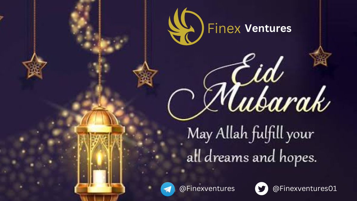 Finexventures01's tweet photo. Eid Mubarak from #Finexventures to all of those who celebrate! ✨ https://t.co/jDtWtB4IQA