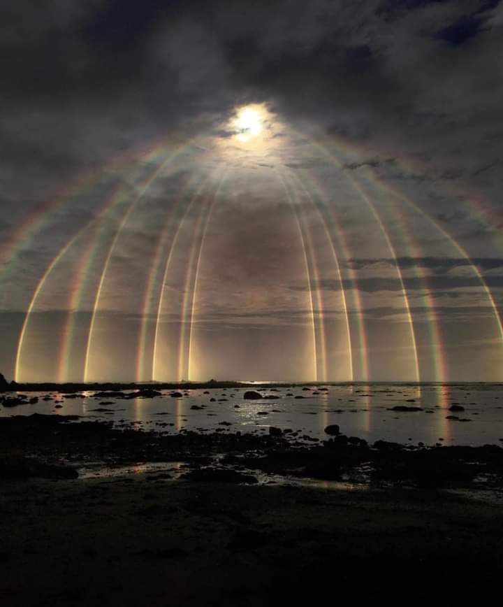 407Dank's tweet image. Earth's electromagnetic layers exposed by light and moisture.