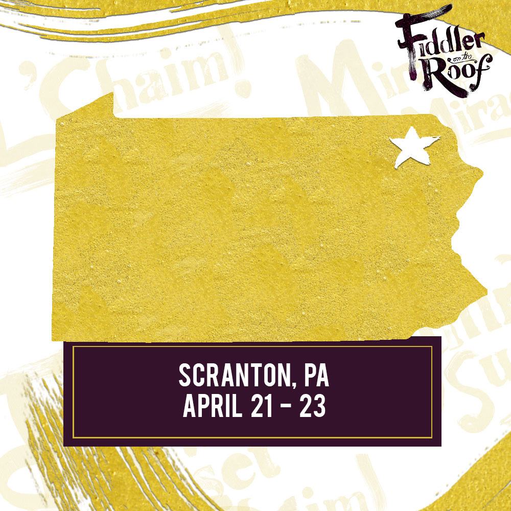 Celebrate the sunrises and sunsets in Scranton, PA with Fiddler On The Roof, playing this weekend only through April 23 at @broadwayinNEPA! Find tickets now at NACEntertainment.com.