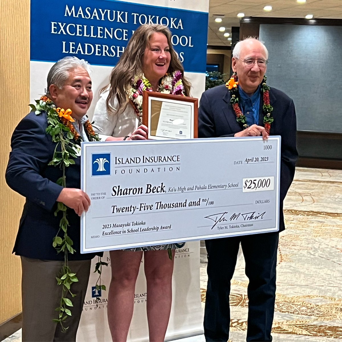 Congratulations to our principal, Sharon Beck, for winning the 2023 Tokioka Excellence in School Leadership Award!!! #khpes <a href="/KHPES/">KHPES</a> <a href="/KKPCA1/">KKPCA</a>