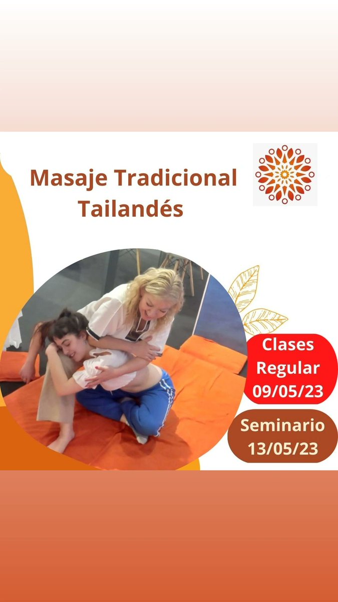 brillodelsol's tweet photo. Comienza tu carrera Thai
Curso Corto: 4 meses
Carrera Profesional: 24 meses
En clases regulares o seminarios intensivos. 
Instructora de la Thai Healing Alliance International y Escuela colaboradora con la Embajada Real de Tailandia en Argentina
Nuestro interés es tu aprendizaje https://t.co/r4AnUC3fVO