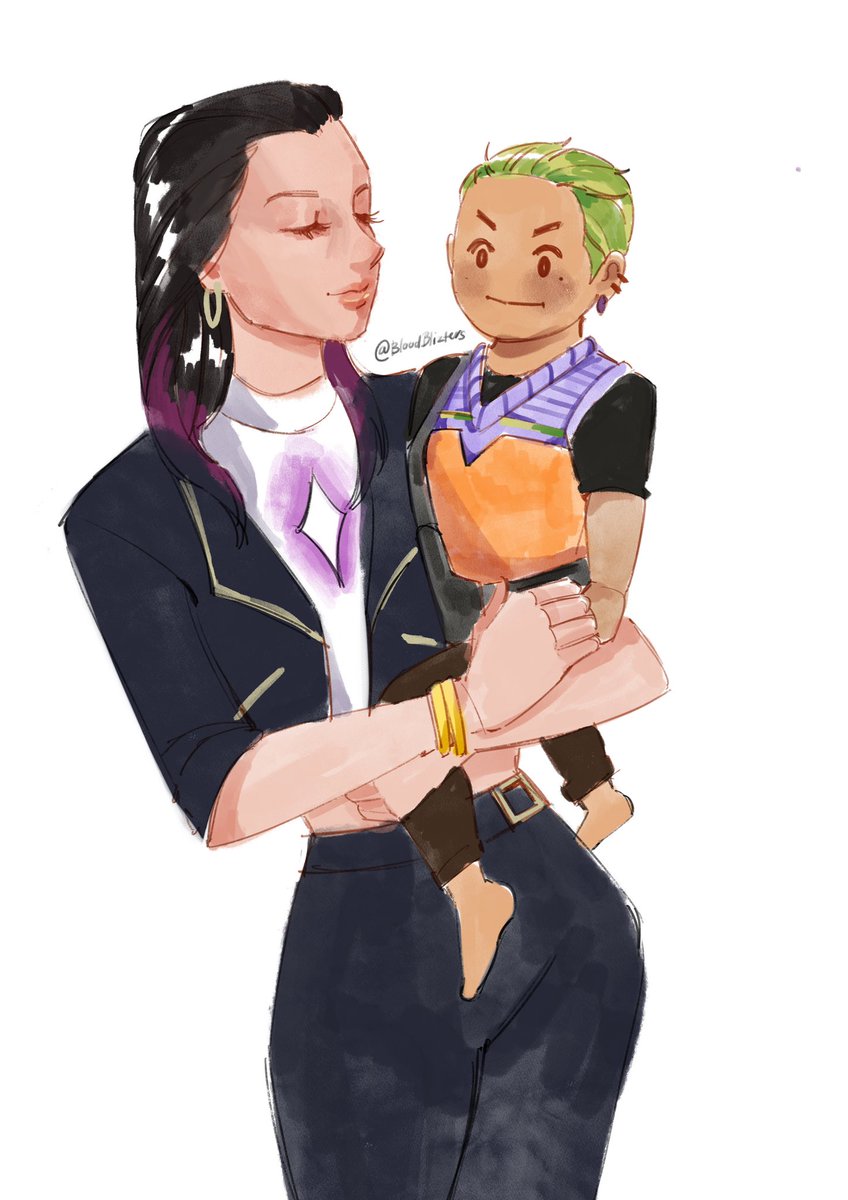 Reyna and her adopted son. 
#VALORANT #reynaandgekko #reyna #gekko