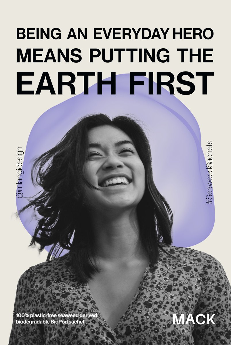 mlangidesign's tweet photo. How to be an Everyday Hero 
@OneMinuteBriefs  @KeepItMACK
#EarthDay #OneMinuteBriefs #SeaweedSachets https://t.co/OlK7iCTy7F
