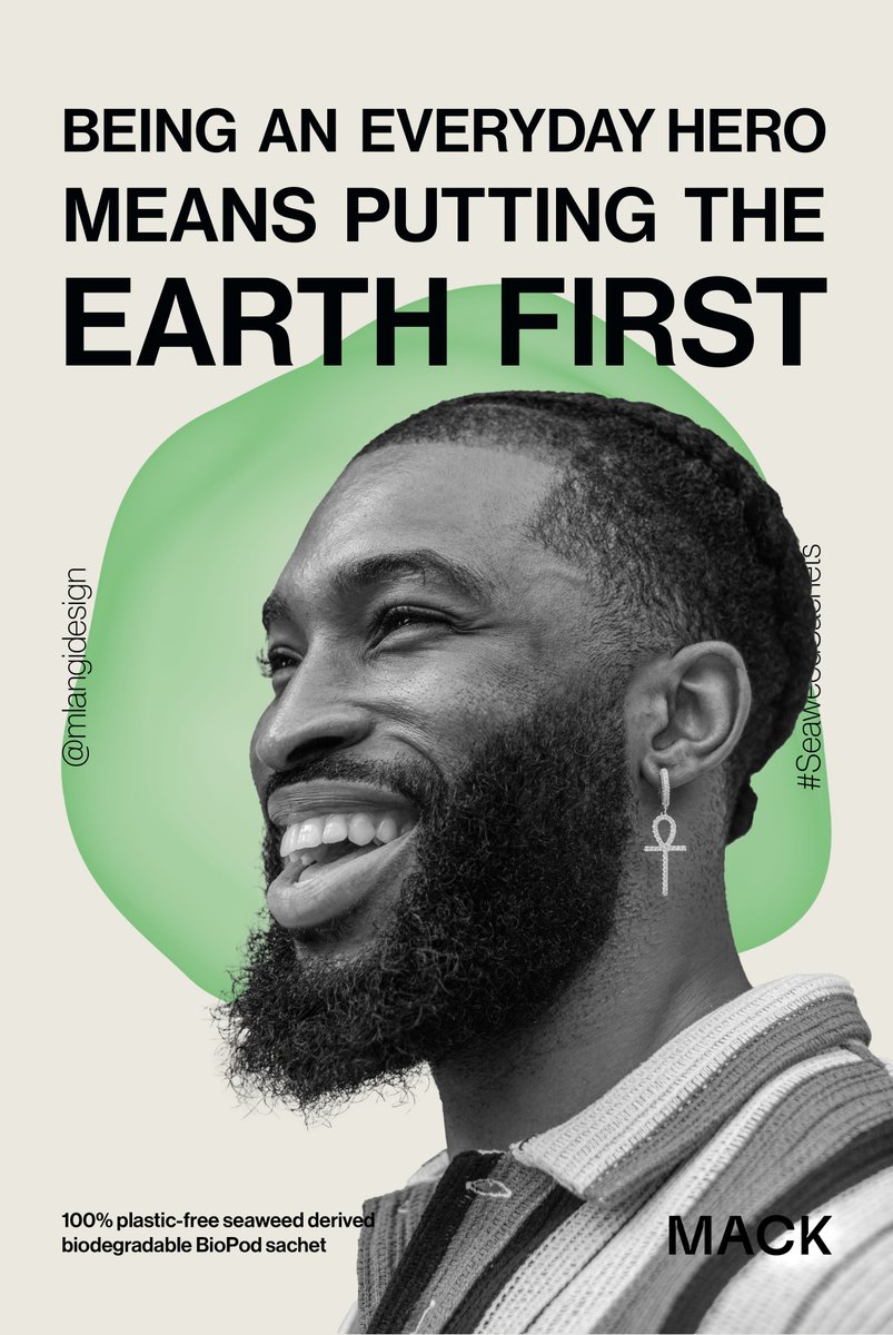 mlangidesign's tweet photo. How to be an Everyday Hero 
@OneMinuteBriefs  @KeepItMACK
#EarthDay #OneMinuteBriefs #SeaweedSachets https://t.co/OlK7iCTy7F