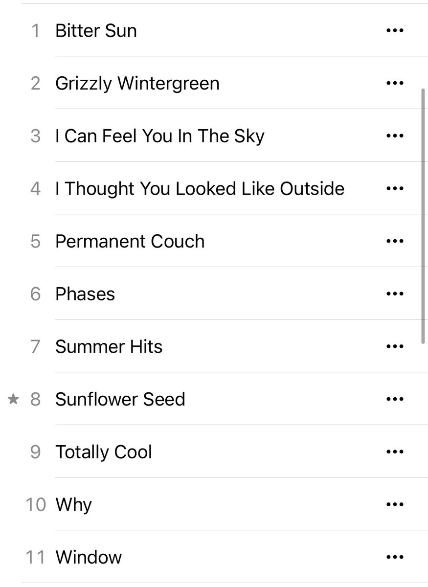 Hey <a href="/T3Hrecords/">Take This To Heart Records</a> FYI: Apple Music has two versions of the <a href="/magazinebeans/">magazine beach</a> LP and they both have the tracks in an incorrect order.  I think the first one is almost correct but Sunflower Seed and I Can Feel You In The Sky should be flipped.