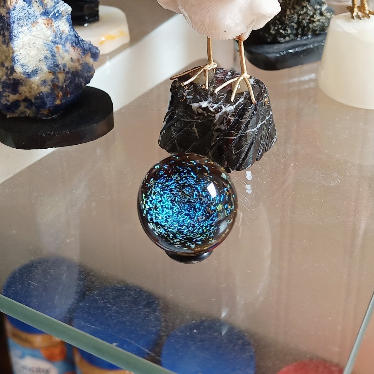 Got this galaxy marble from the craft fair.  I think its mesmerizing. Now #writing. Get the #creativity going. Elless Bock's #books. #Fun for all. #kidsbooks too.