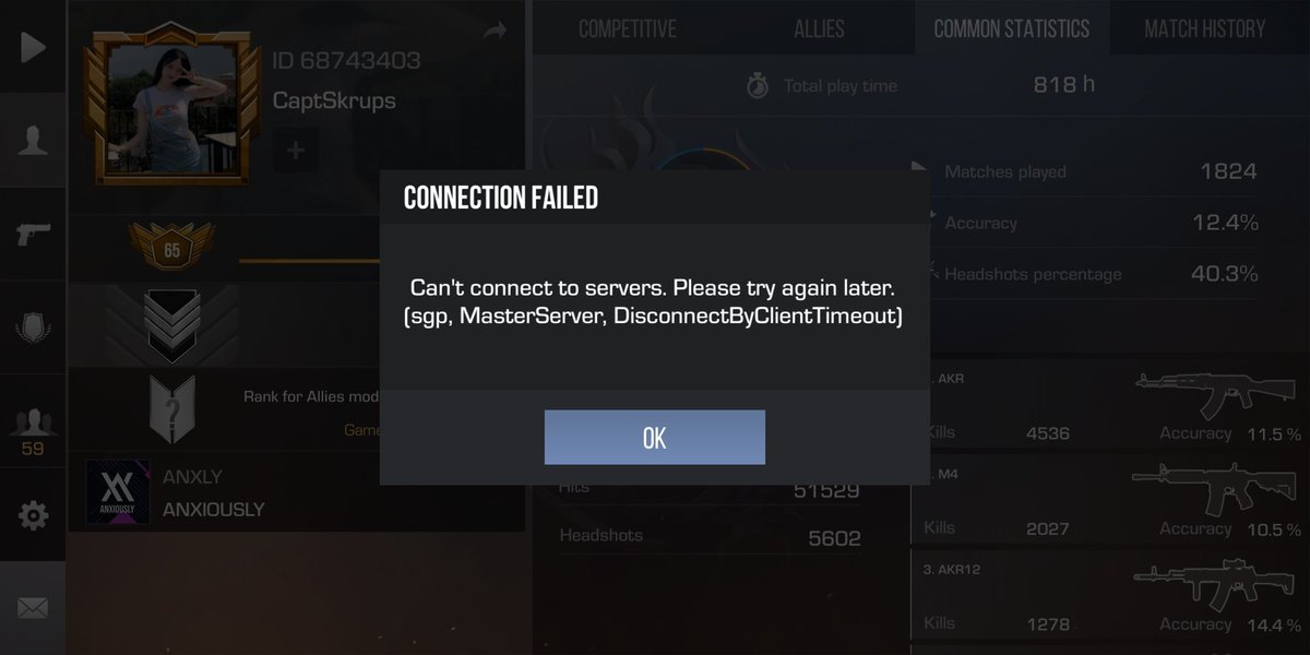 _AdinID's tweet photo. @so2_official Please fix Singapore server https://t.co/StYUYi0ShM