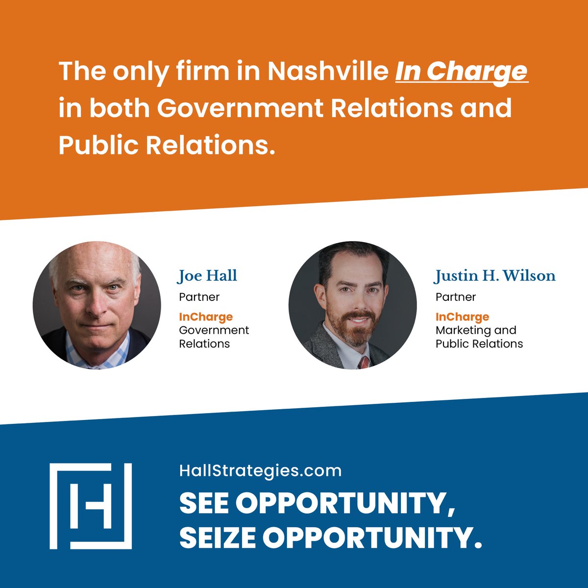 For the third consecutive year, Hall Strategies is the only firm in Nashville In Charge (<a href="/NashvillePost/">Nashville Post</a>) in both Government Relations and Public Relations.