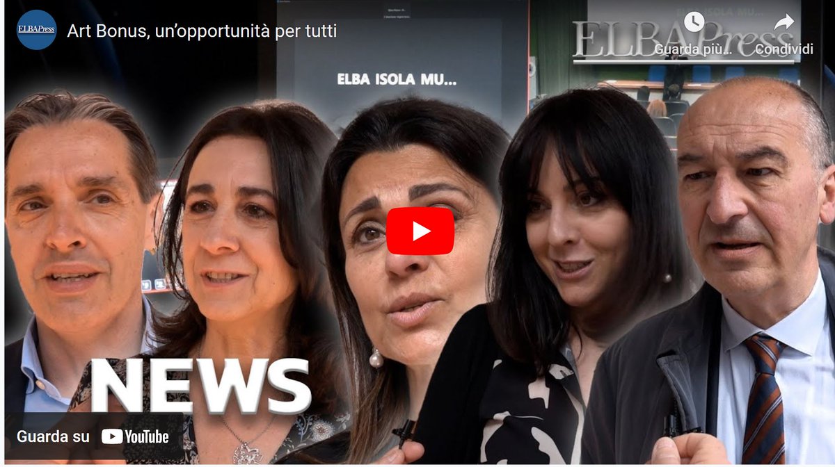 #rassegnastampa #parlanodinoi
Aspettando #Elbamusicfest ecco la seconda parte del video-racconto di ELBA Press dedicato ai due appuntamenti primaverili organizzati dal Festival. Qui il servizio sull'incontro "@ArtBonus: un'opportunità per tutti"👉youtu.be/dG9dADWjXHw
#emf27