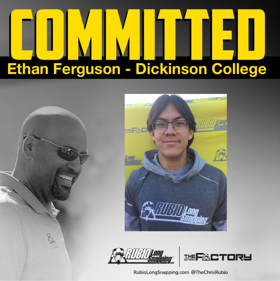 TheChrisRubio's tweet photo. SHOWTIME!!!

Rubio Long Snapper Ethan Ferguson (VA, 2023) has committed to Dickinson College! #RubioFamily | #TheFactoryJustKeepsOnProducing 

https://t.co/USIQt4kqGF https://t.co/RnHU1woFx4