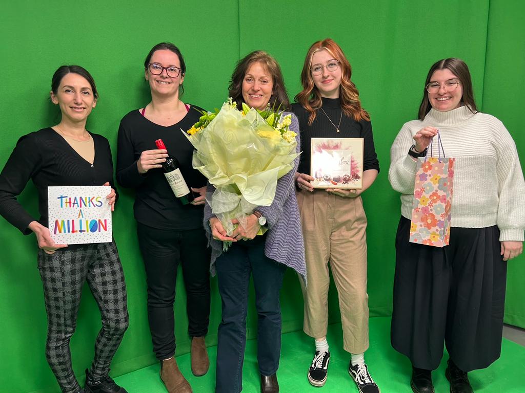 Blown away and humbled by such kindness from our dear final year interpreting students. Beautiful gifts &amp; truly touching words for Kristiaan Dekesel &amp; I. It's been a privilege to spend the last 4 years working together with you. Thankyou!