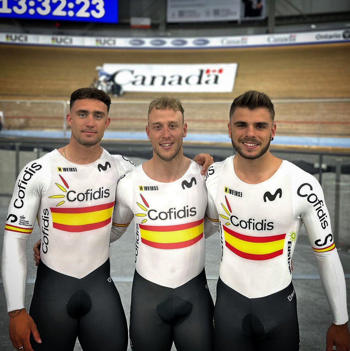 #TissotNationsCup | ¡Brillante actuación del trio de Velocidad por Equipos del #TeamESPciclismo 🇪🇦 para logar la clasificación a la 1ª ronda!

⏱️ Con un crono de 44"474, <a href="/alejandroc2c/">Alejandro Martínez</a>, <a href="/PepeMoSa/">Pepe Moreno</a> y <a href="/Ekain81511255/">Ekain</a> han concluido 8° y logran el pase a la siguiente ronda
