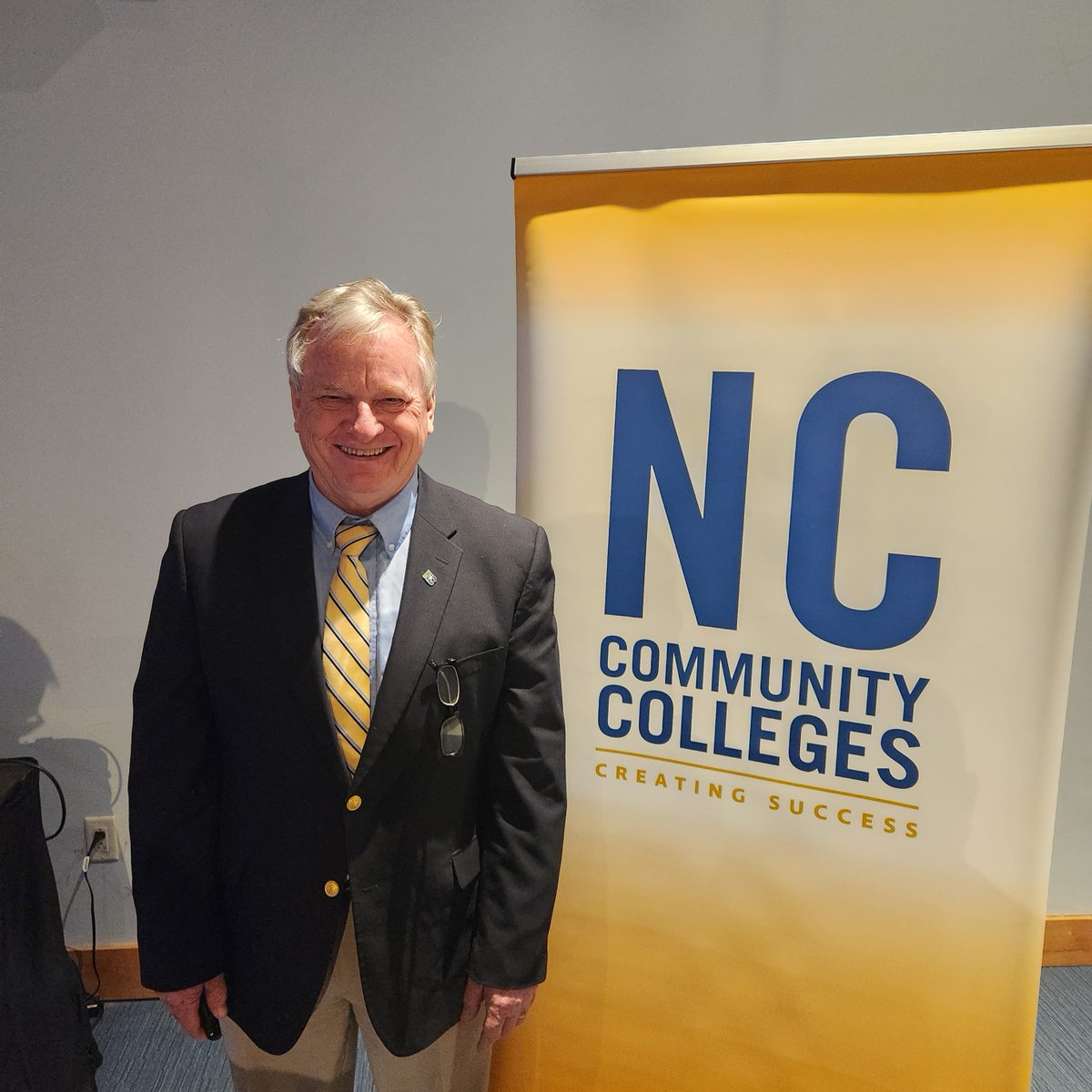 NCTreasurer's tweet photo. Treasurer @DaleFolwell, CPA attended the 2023 State Board of Community Colleges Awards Dinner at Marbles Kids Museum in Raleigh yesterday. #ncpol #nctreasurer #ncga #nc #ndst @MarblesRaleigh https://t.co/CzDabanQM0