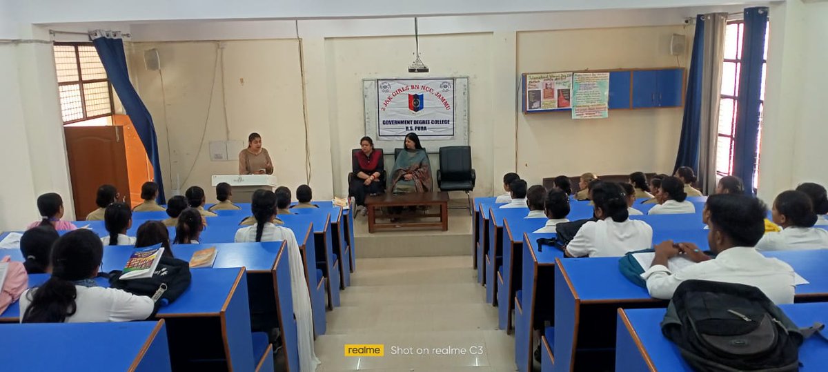 GDC_RS_Pura_NCC's tweet photo. 2 J&amp;K Girls Bn. NCC, Jammu of GDC RS Pura in an academic collaboration with Y20 (Youth-20, an engagement group of G-20), organised Y20 Talk on one of the Y20s agenda/theme, Peacebuilding and Reconciliation: Ushering in an Era of No War.
 @DteJKL 
@HQ_DG_NCC 
@prodefencejammu https://t.co/Kh4HyHytli