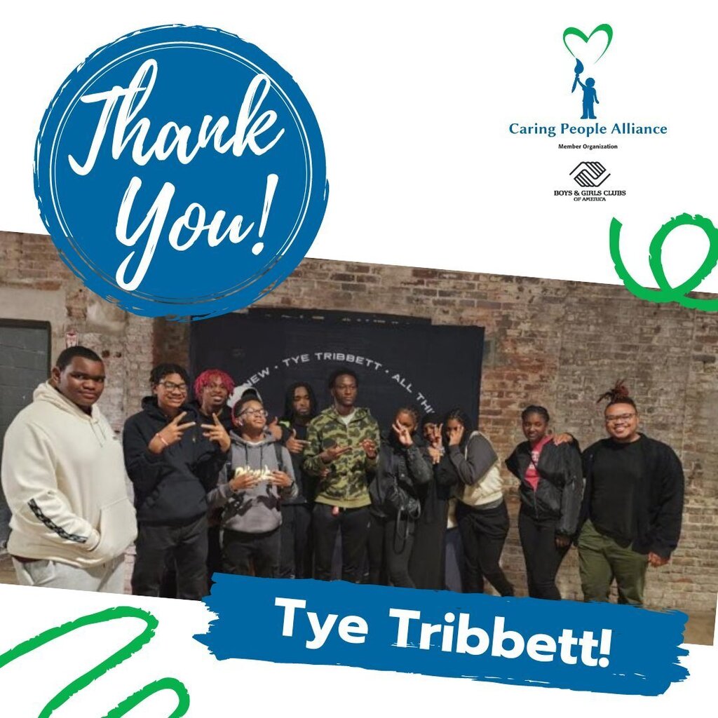CPAlliance's tweet photo. On Wednesday, teens from Caring People Alliance's Boys &amp; Girls Club were invited to meet Multi Grammy and BET Award winning artist Tye Tribbett who was kicking off his "All Things Are New" tour in Philadelphia. The teens got to hear from Tye about his TY… https://t.co/VIRLLVOfb7 https://t.co/VVApt9R9dY