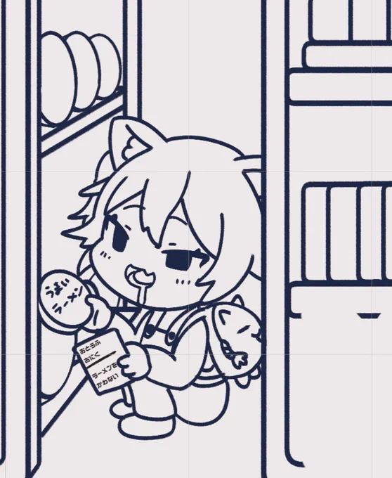 背景に入る予定だったボツ
『おつかい中のロリししろん』 