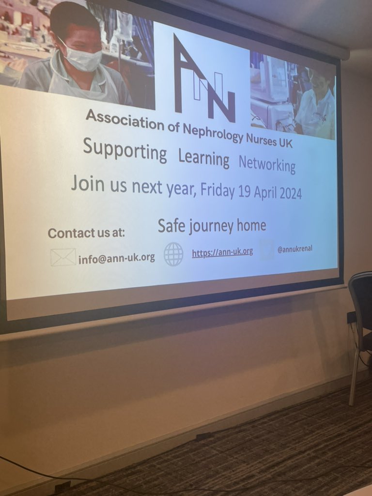 And it is over!! Thank you all for joining us and save the date for next year! Don’t forget to let us know if you want to part of the agenda or what topics you want to hear about #annuk23 #renalnurses #kidneynurses