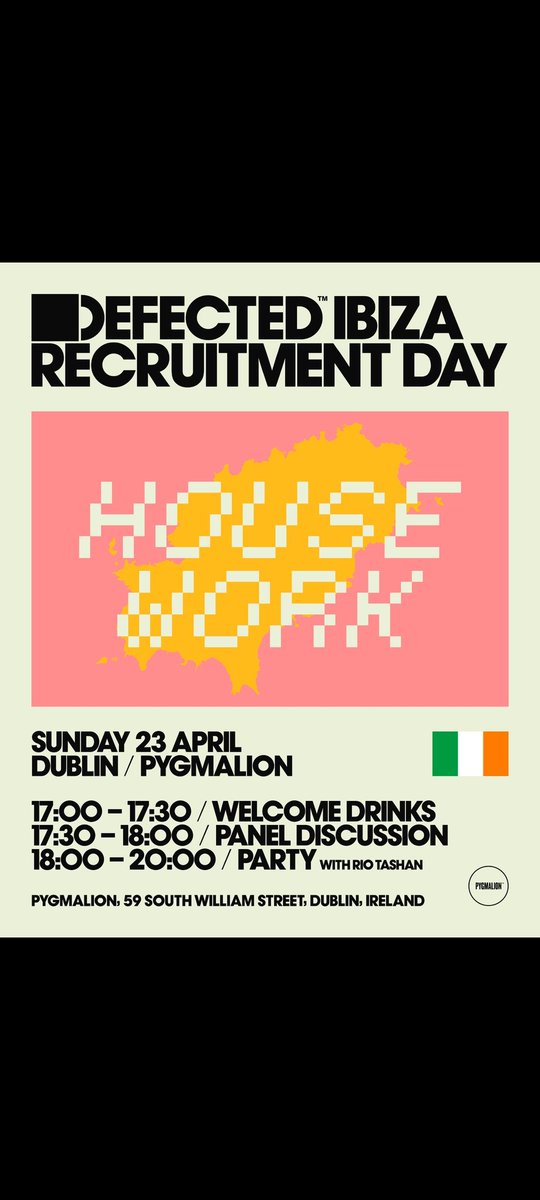pygmaliondub's tweet photo. We're hosting @DefectedRecords Ibiza recruitment party at #PygSundays this weekend https://t.co/iYXrjN9gq7