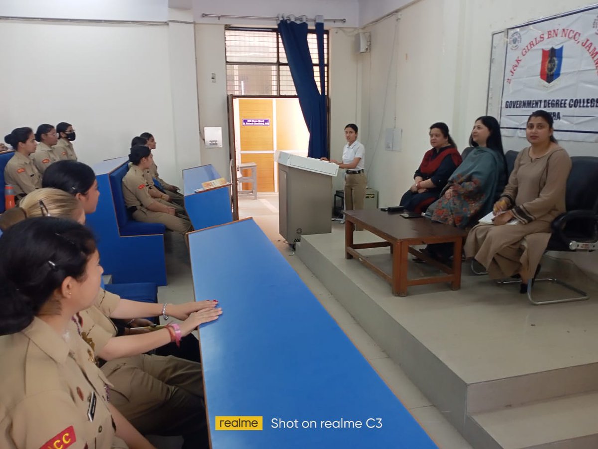 GDC_RS_Pura_NCC's tweet photo. 2 J&amp;K Girls Bn. NCC, Jammu of GDC RS Pura in an academic collaboration with Y20 (Youth-20, an engagement group of G-20), organised Y20 Talk on one of the Y20s agenda/theme, Peacebuilding and Reconciliation: Ushering in an Era of No War.
 @DteJKL 
@HQ_DG_NCC 
@prodefencejammu https://t.co/Kh4HyHytli