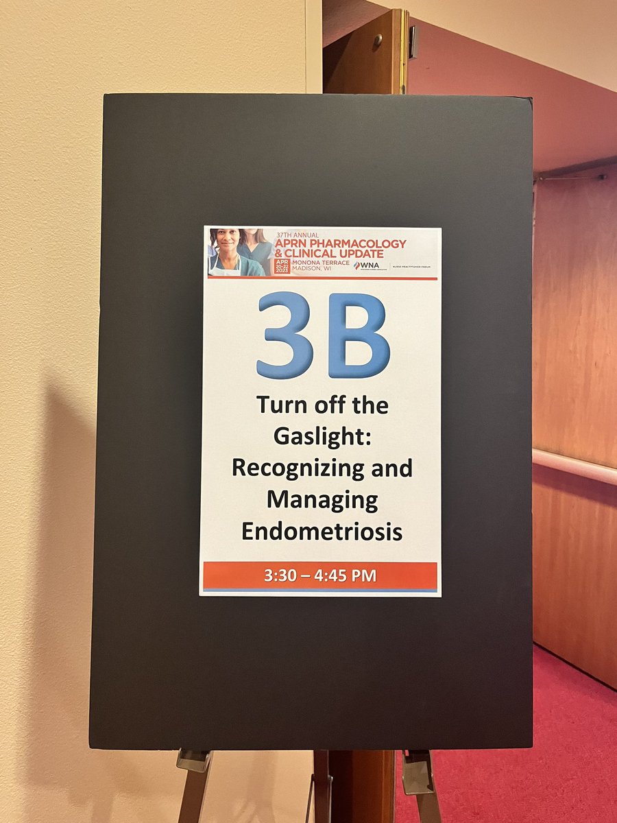 beranMD's tweet photo. Was able to share thoughts on advancing care of #endometriosis with the #nursepractitioners of #wisconsin yesterday. What a great group! https://t.co/mLaDTgnVRq