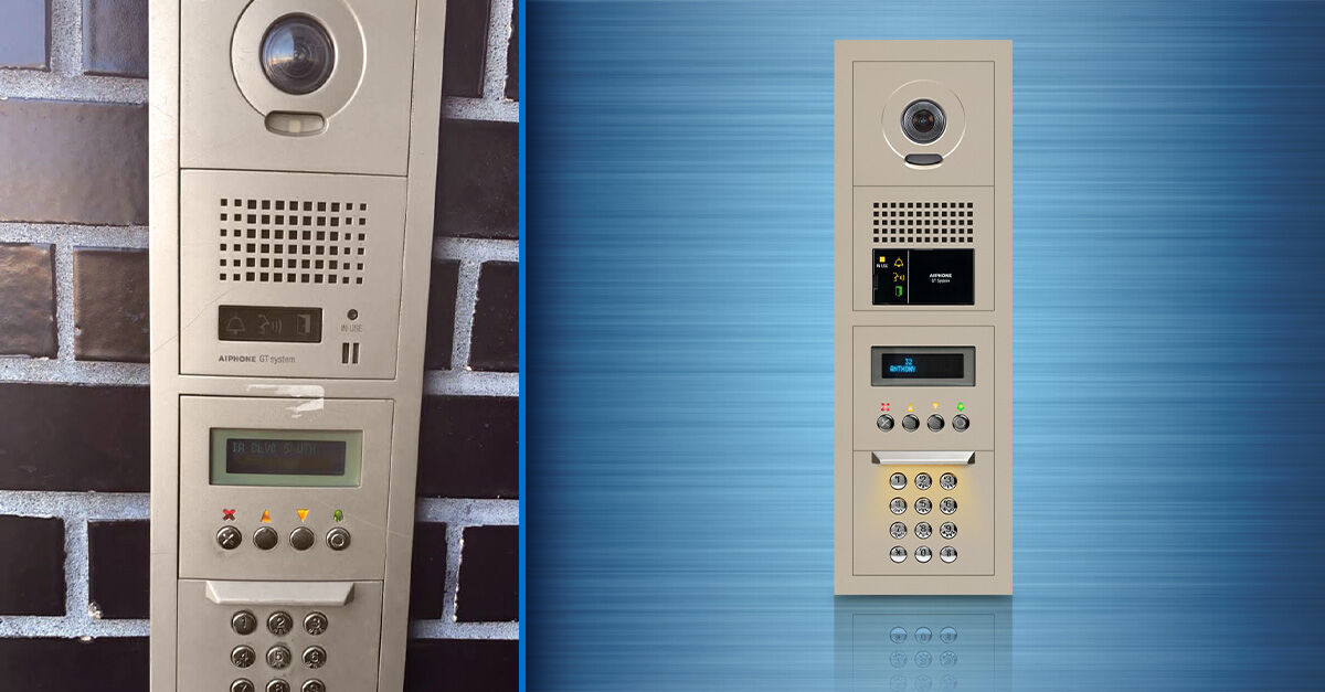 Aiphonecorp's tweet image. Our modular video entrance station kit selected to complement this building’s exterior. It gave the owner an advantage; only a single module would need to be replaced if damaged. Check out the GTV-DES104B. 

bit.ly/3nxMeJt

#VideoIntercom #EntrySecurity #AiphoneCorp