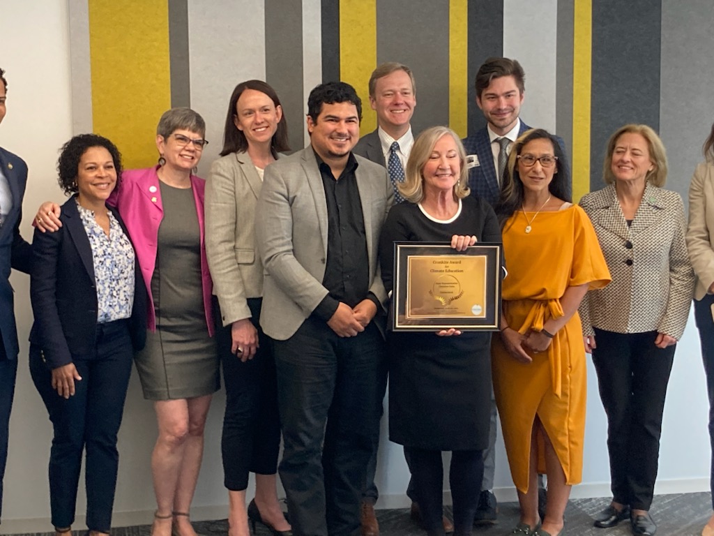 CT state representative Christine Palm is one of five  national recipients of a Cronkite Award for Climate Education, recognizing “leaders who have led visionary legislation to integrate climate education into their state’s schools.” Congratulations, Rep. Palm! <a href="/ChristinePalm36/">Christine Palm</a>