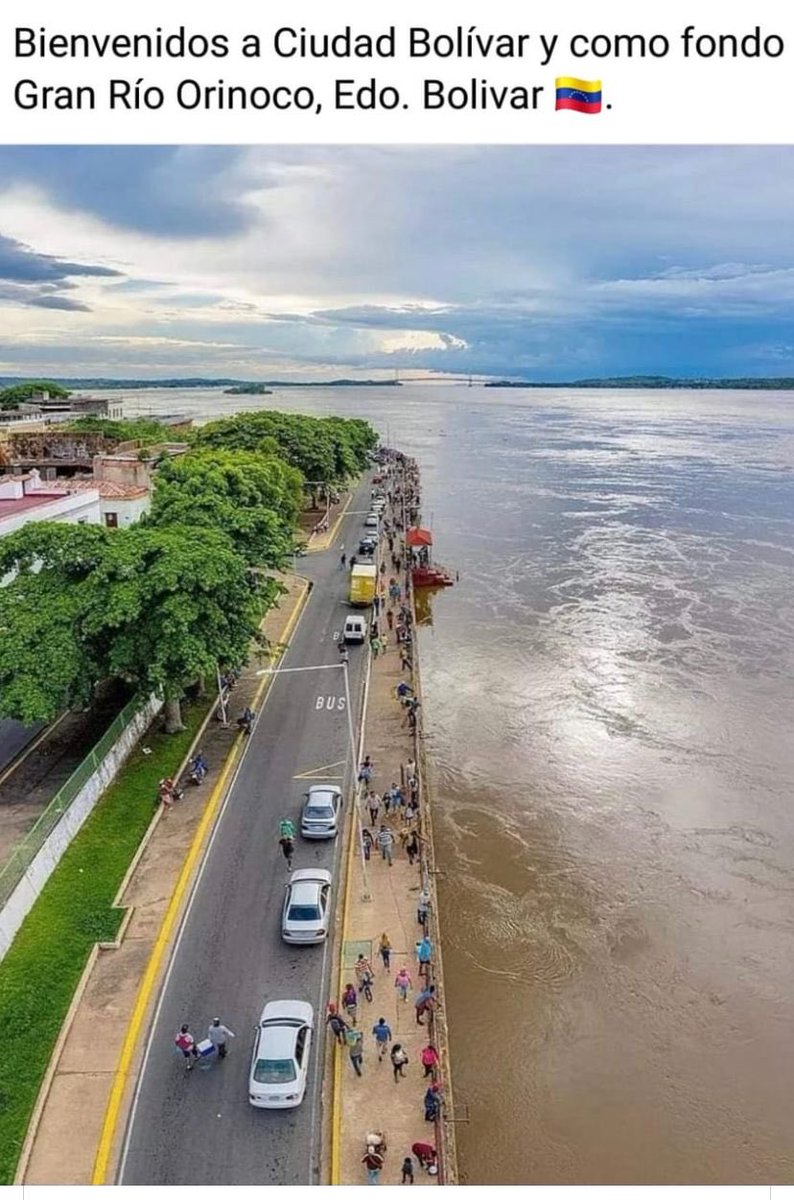 miguelhotero's tweet photo. El río Orinoco desde Ciudad Bolívar en Venezuela https://t.co/GP6STLLpdN