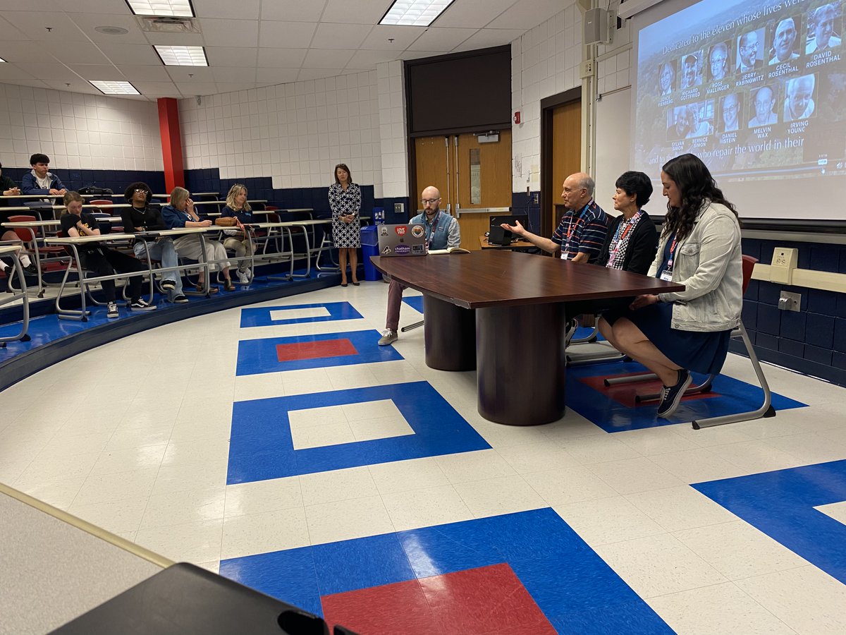 TeenScreen_FP's tweet photo. This morning, #teenscreen visited #shalerareahighschool where students watched the documentary #repairingtheword and heard from members of the Mallinger family featured in the film. This was part of a special day put on by @LIGHT_init https://t.co/FWbZ6gSjXi