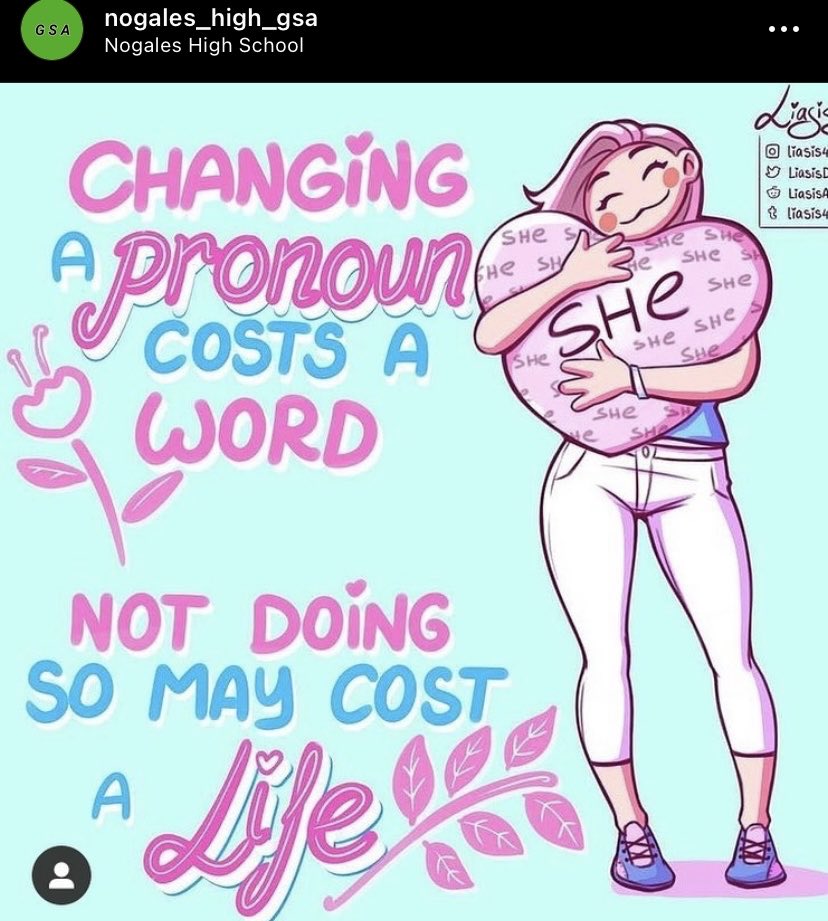 Thewokeexposed's tweet photo. You MUST use people’s preferred pronouns, or else they will k*ll themselves and it will be YOUR fault. 🤡 https://t.co/0YLje6hHOA