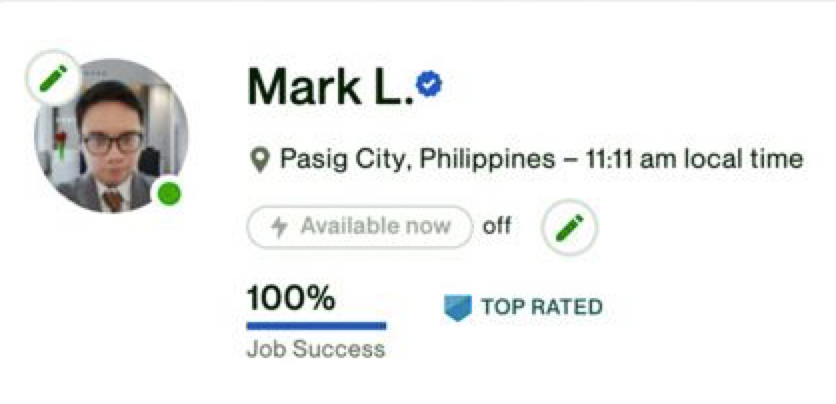 xmarkclx's tweet photo. Proud to be top rated dev on Upwork. :D https://t.co/R5xiTLcTNx