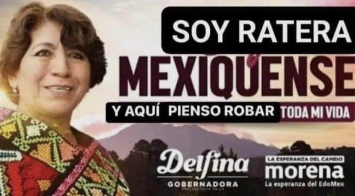 ryo_hermoso's tweet photo. #DelfinaGomez 
Este volante es la mejor publicidad para la candirata 🐀 Delfina Gómez. 🥳

Quién de acuerdo?👇🙋‍♀️ https://t.co/o7b5cPJeam