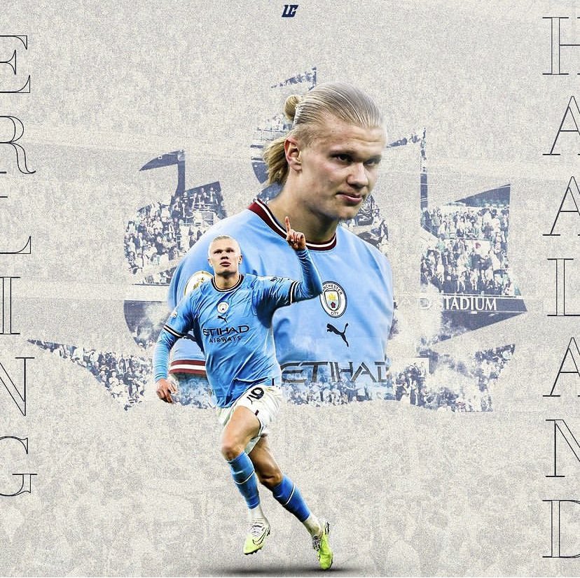 Lukes_Graphics's tweet photo. Will @ErlingHaaland take @ManCity to #UCL and #PL Glory? 🏆 https://t.co/rO5lzac8R8