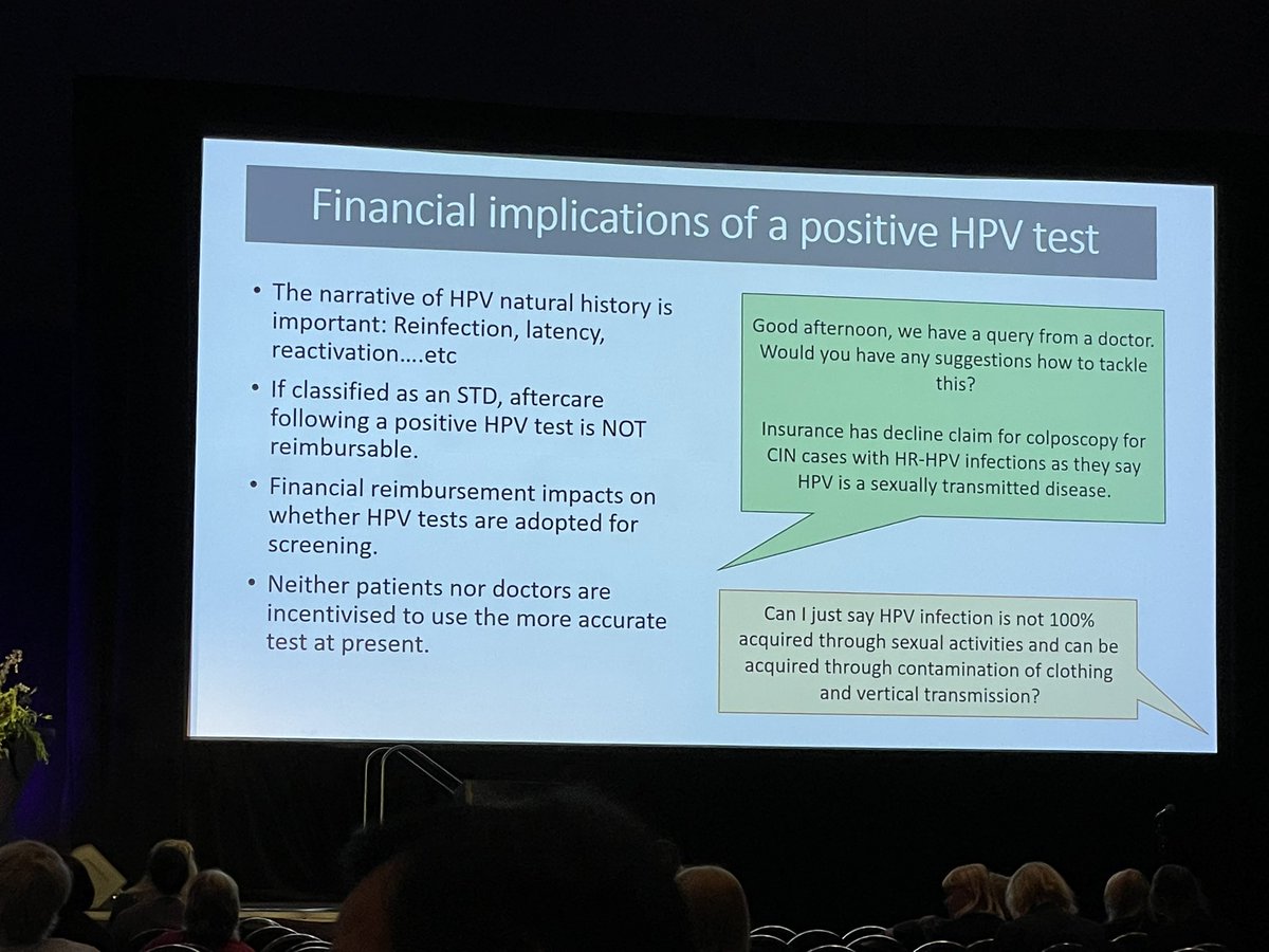 ms_miff's tweet image. Shocking beliefs among some doctors about HPV. Essential to provide education and address misinformation for scale up of HPV screening to succeed. Also important barriers to reimbursement in some countries: Yin Ling Woo at #IPVC2023