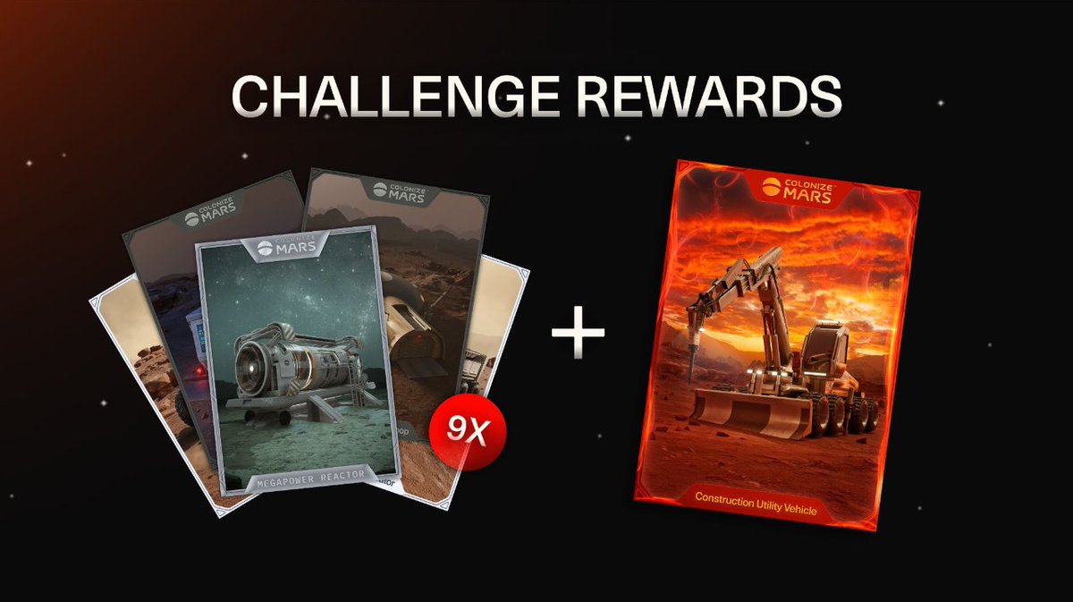 A WEEK OF DAILY REWARDS?!

Hey Crew 👋 We're giving away 9x Colonize Mars Starter Packs and 1x Solar Flare (2 prizes per day!) starting on Monday April 24th.

TO ENTER:
✅ Follow @ColonizeMarsNFT 

✅ RT this tweet 👉 x.com/ColonizeMarsNF…

✅ Tag 2 friends

It's that easy!