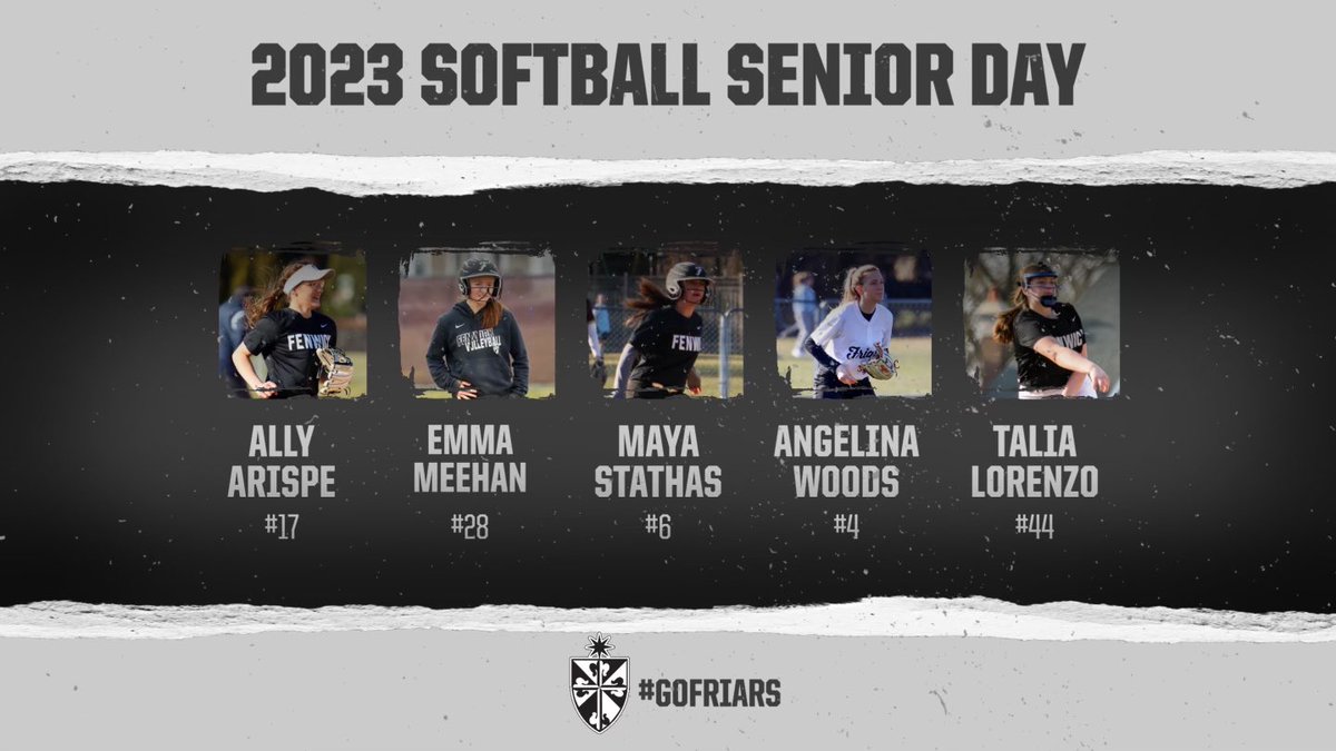 Senior Day Double Header Saturday, April 22nd at 10AM &amp; 1230PM. Come out to support our Awesome seniors &amp; your Fenwick Friars Varsity Softball team. <a href="/TaliaLorenzo7/">Talia Lorenzo</a> <a href="/angelinanwoods/">Angelina Woods</a> <a href="/AllyArispe/">Ally Arispe</a> <a href="/FenwickAD/">Fenwick Athletics</a> <a href="/fenwickfriars/">Fenwick High School</a>