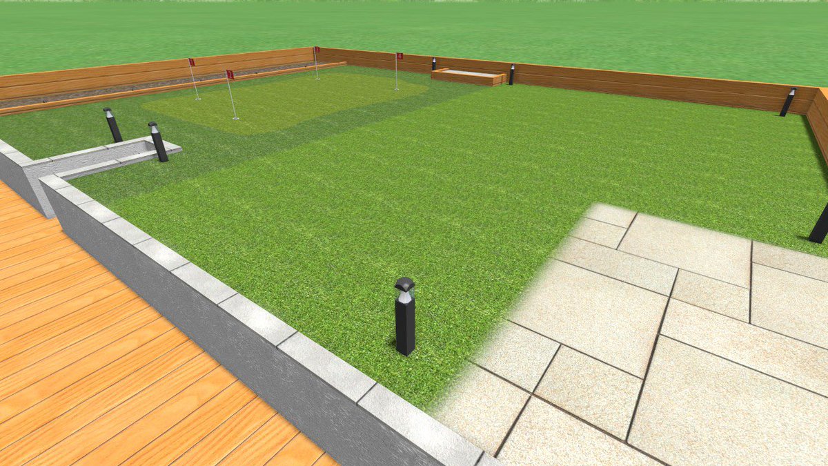Golf4Home's tweet photo. Latest Installation 👇

Full golf practice area with putting green, fringe area and a general artificial grass area, along with lights👌🙌

#golf #puttinggreen #garden #chipping #syntheticgolf #syntheticgrass #allyear #allyearusage #fun https://t.co/NaGv5m2ZVu